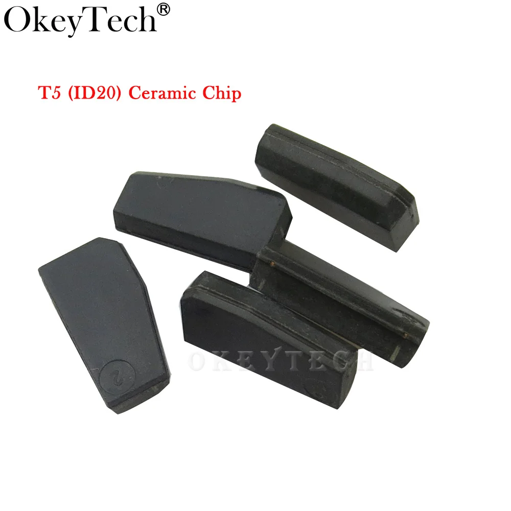 Okeytech 5pcs/lot Key Chip T5-20 Transponder Chip Blank Carbon T5 Cloneable Chip For Car Key Cemamic T5 Chip Copy to ID 11 12 13 5pcs lot tfp7515 7515 lcd chip