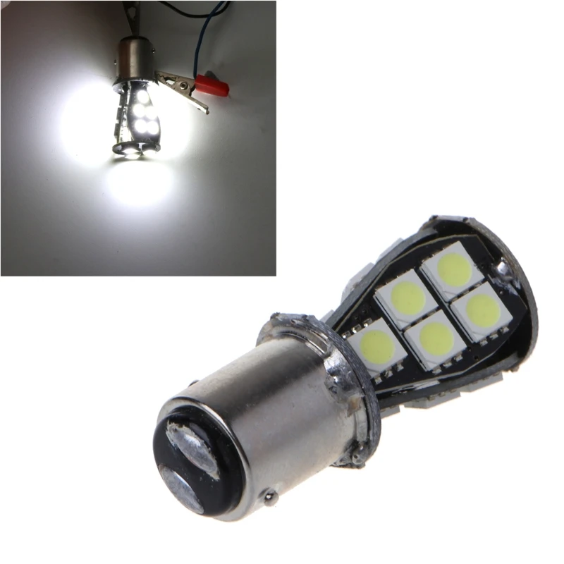Белый CANBUS 1157 BAY15D 21 светодиодный 5050 SMD P21/5 Вт стоп сигнал задний фонарь лампа