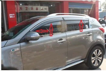 

Side Mirror rain guards window trim window visor with chrome for KIA SPORTAGE