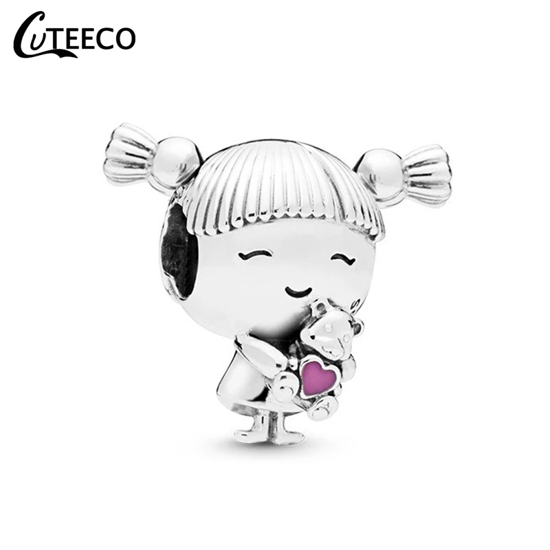 CUTEECO серия очаровательных бусин для членов семьи, браслет Pandora для женщин, новинка, модные ювелирные изделия для девочек и мальчиков, аксессуары