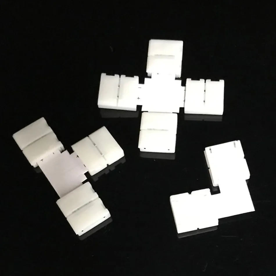 BEILAI 10 шт. 2pin мм разъем для светодиодной ленты L/T/X форма Бесплатная сварка SMD 5050 5630