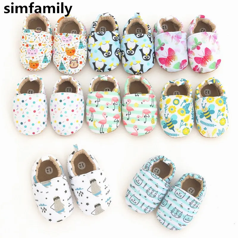 

[simfamily]Baby Boy Girl Shoes Newborns Baby Shoes First Walkers Soft Infant Toddler Shoes Cute Printed Shoes Sneakers