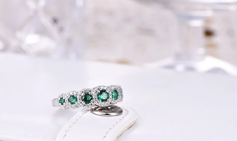 Simulated Diamond sterling silver rings jewelry (5)
