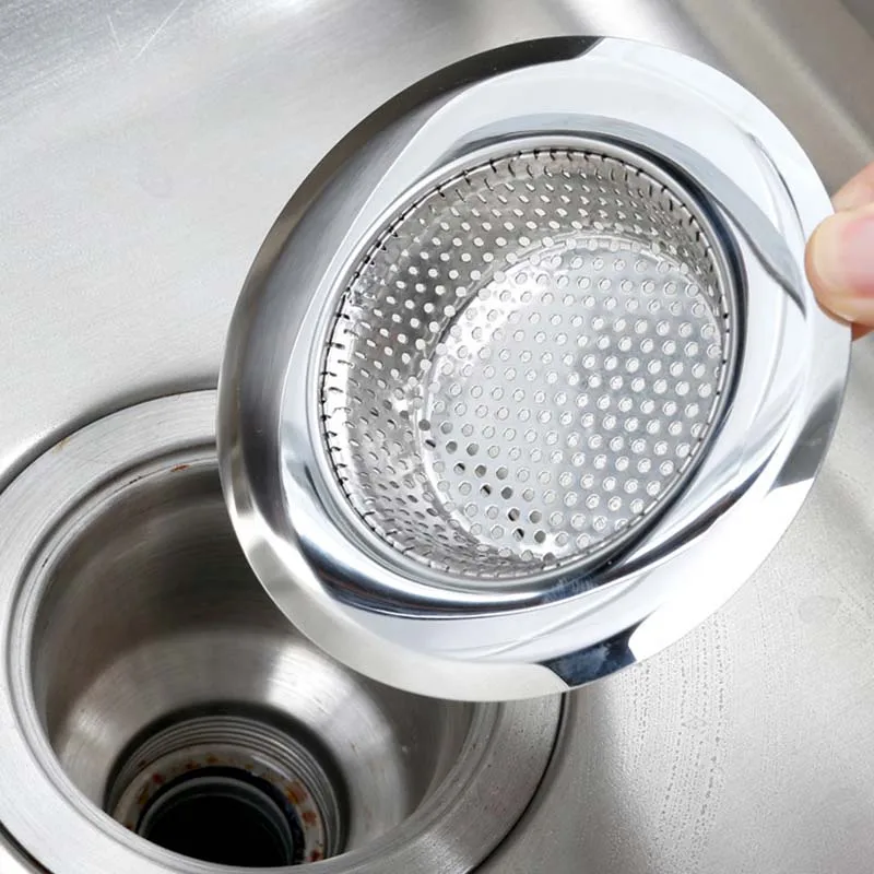 Stainless Steel Kitchen Sink Hair Filter Screen Home Sewer Floor Drain Strainer