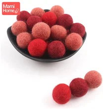 25pc Wolle Bälle Coloiful Perlen Weihnachten Geschenk DIY Handwerk Baby Pflege Accseeories Decor Zimmer Filz Wolle Weichen Making Baby bett