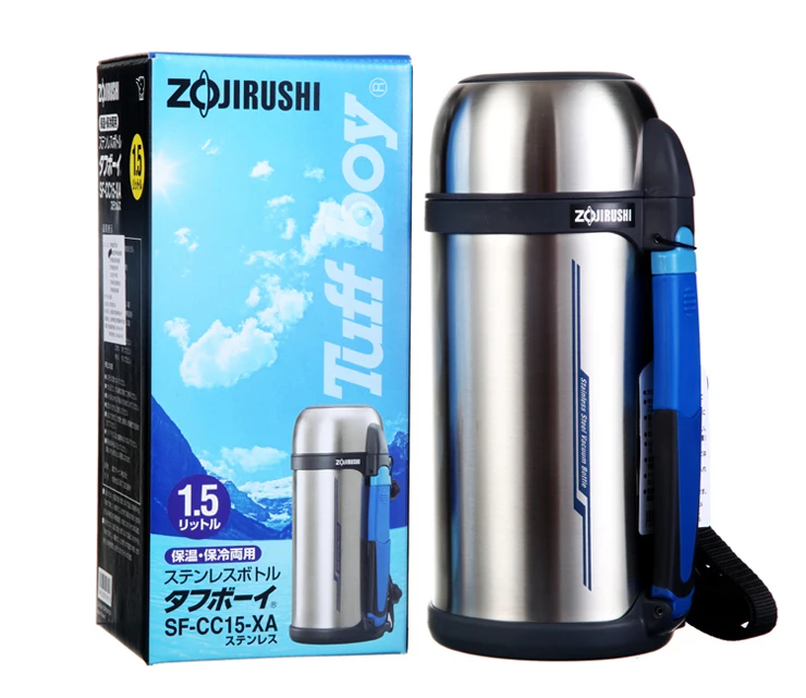 Zojirushi SF-CC13-XA Vacuum Stainless Thermos Bottle Tuff Boy 1.3L F/S Japan New 