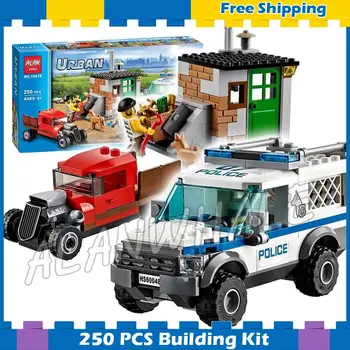 

250pcs City Police Dog Unit sets New 10419 Model Building Blocks Figures Gifts Kids Children Toys Sets Kit Compatible With Lago