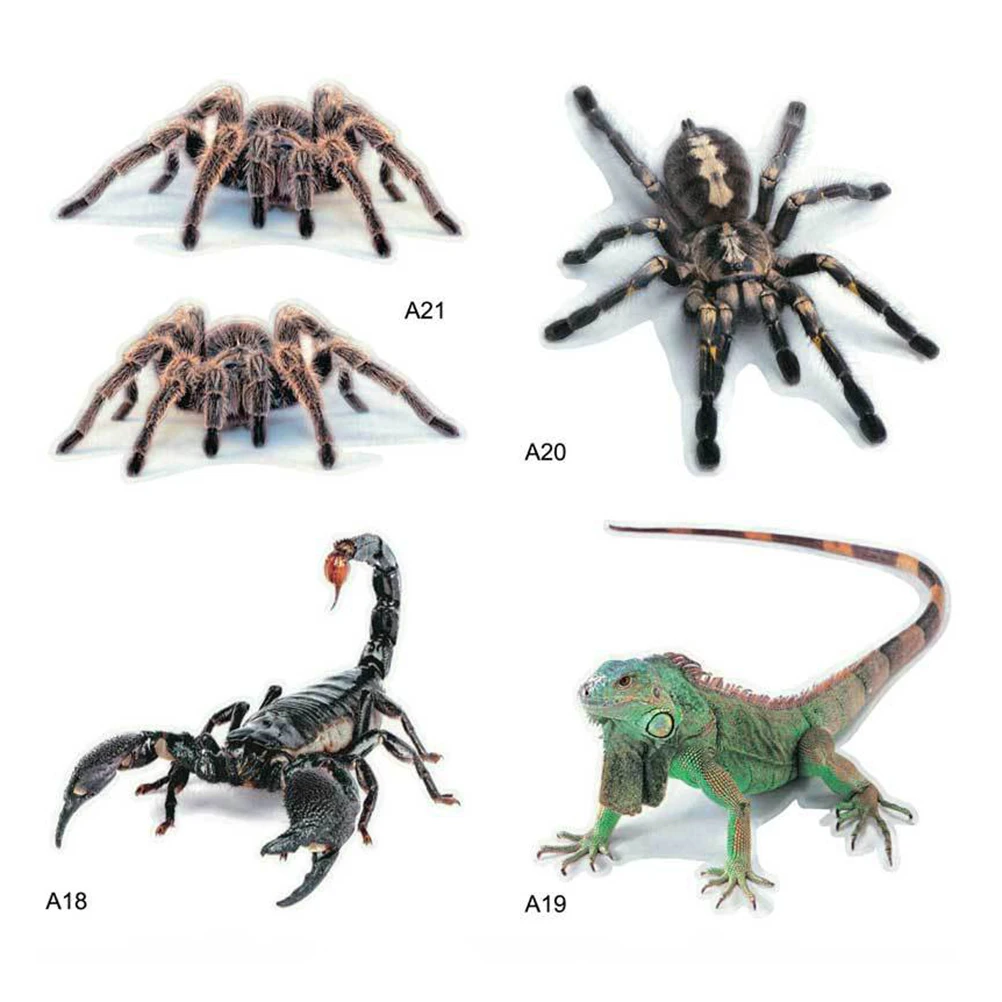 

1PC 3D Horrifying Sticker Spider Lizard Scorpion Decoration For Car Body Bumper Rear View Mirror Motorcycle Sticker Car Styling