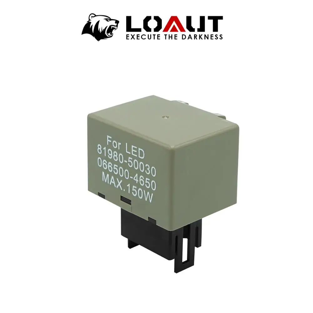 

8P 2 PIN LED Flasher Relay 0.1W-150W for most 12V Auto Motorcycle LED Waterproof Turn Signal Blinker Switch