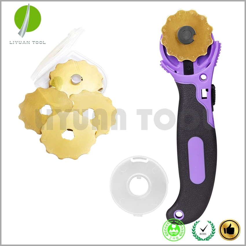 45MM Rotary Cutter Quliting Tool for Making Perfect Holes with 5pcs