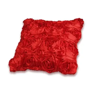 

Taie D'oreiller Housse Coussin Satin Rose Rouge 42x42cm SODIAL