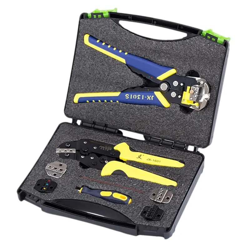 

WINOMO 5 In 1 Professional Wire Crimpers Engineering Ratcheting Crimping Pliers Wire Strippers Cord End Terminals Tool