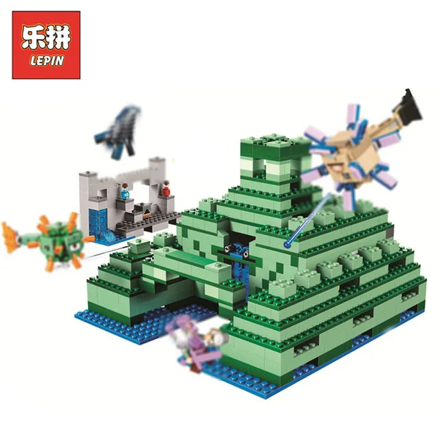 minecraft lego underwater temple