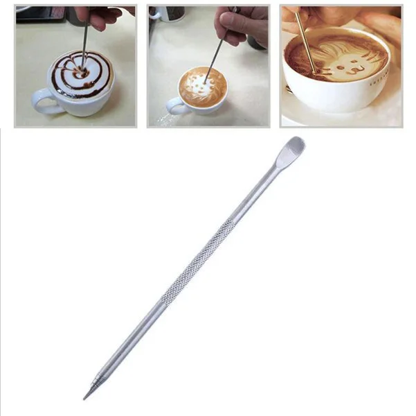 Special Price Useful Stainless Steel Barista Cappuccino Latte Espresso Coffee Decorating Pen Art Household Kitchen Cafe L 13.5cm Special Price Useful Stainless Steel Barista Cappuccino Latte Espresso Coffee Decorating Pen Art Household Kitchen Cafe L 13.5cm