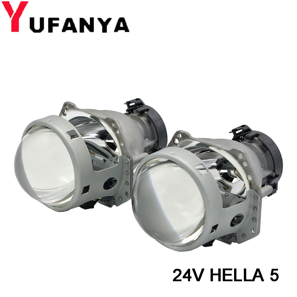 Автомобильный Стайлинг 24V HELLA 5 3 0 дюймов hid линзы проектора bi xenon для