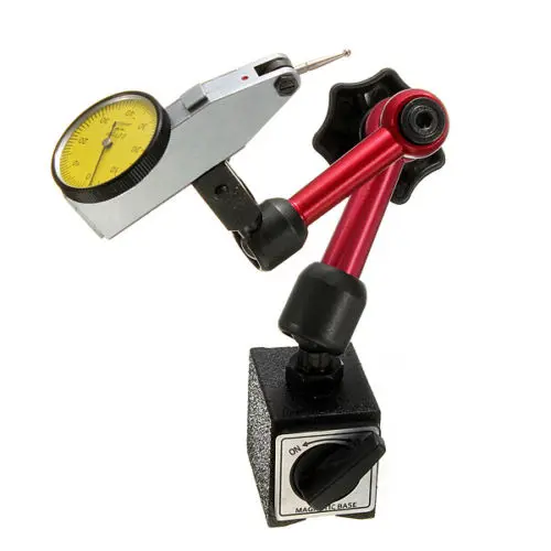 

DHDL-Flexible Magnetic Base Holder Stand + Scale Precision Dial Test Indicator Gauge