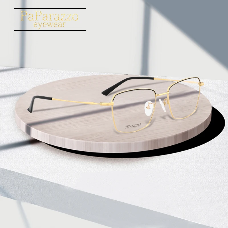 Титановые оптические очки оправа мужские ультралегкие квадратные от близорукости, по рецепту очки 2019 женские очки Ретро винтажные очки