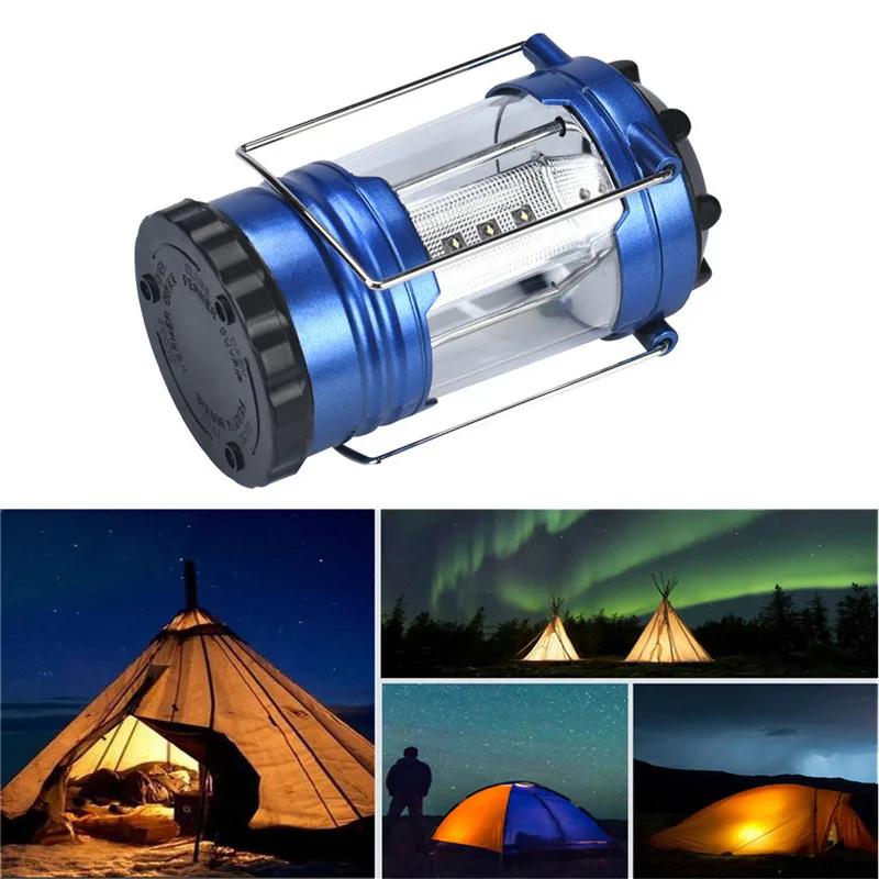 Camping Outdoor Light 12 LED Portable Tent Umbrella Night Lamp Lantern