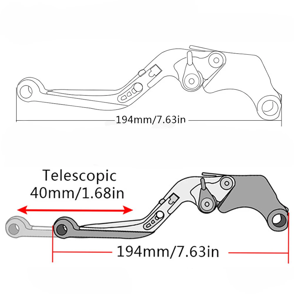 CNC ajustable plegable extensible moto rcycle freno y embrague leva freno moto para KTM Super Adventure 1290 2015 2016 2017