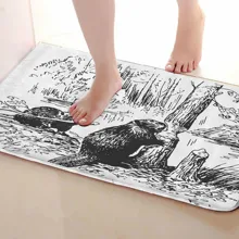 Бивер Стиль Ванная комната Коврики, забавные Нескользящие Для ванной Коврики, Занавески для душа Интимные аксессуары, Коврики Чинг вашей душе Шторы