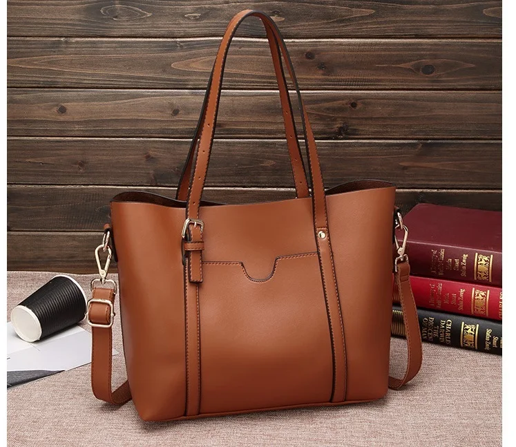 Genuine Leather Women Handbags Women's Leather Shoulder Messenger Bag Large Capacity Casual Tote Bags Female Bag Luxury New C830