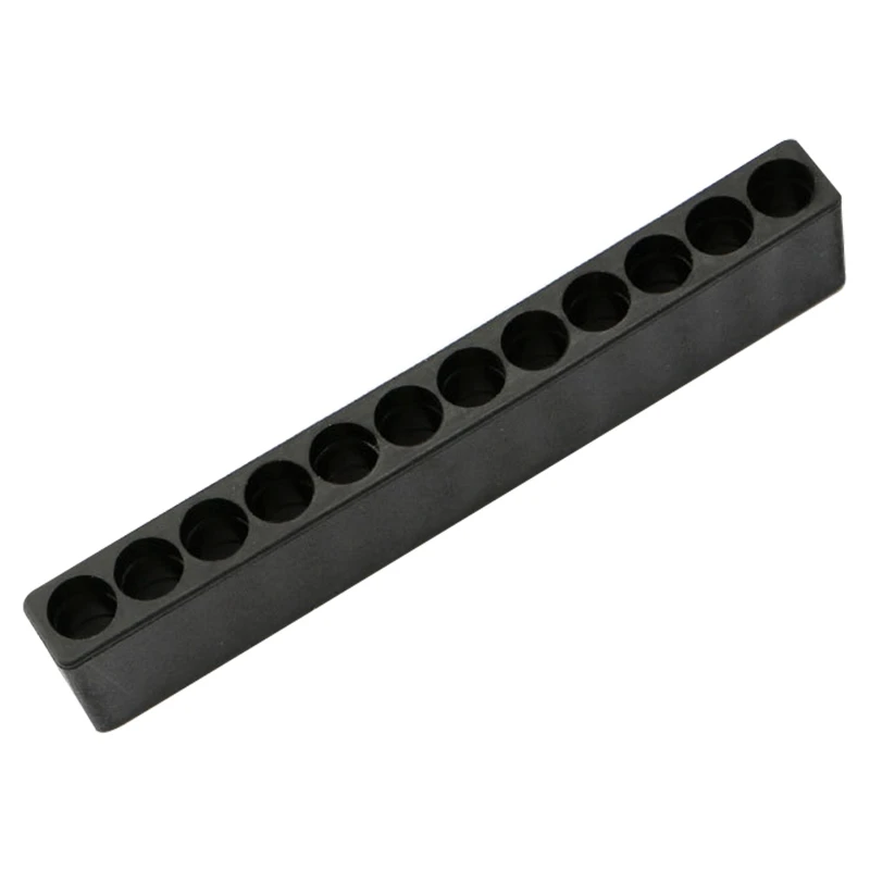 Screwdriver Bit Holder Plastic Head 12 Holes Hex Shank Storage Case Tool