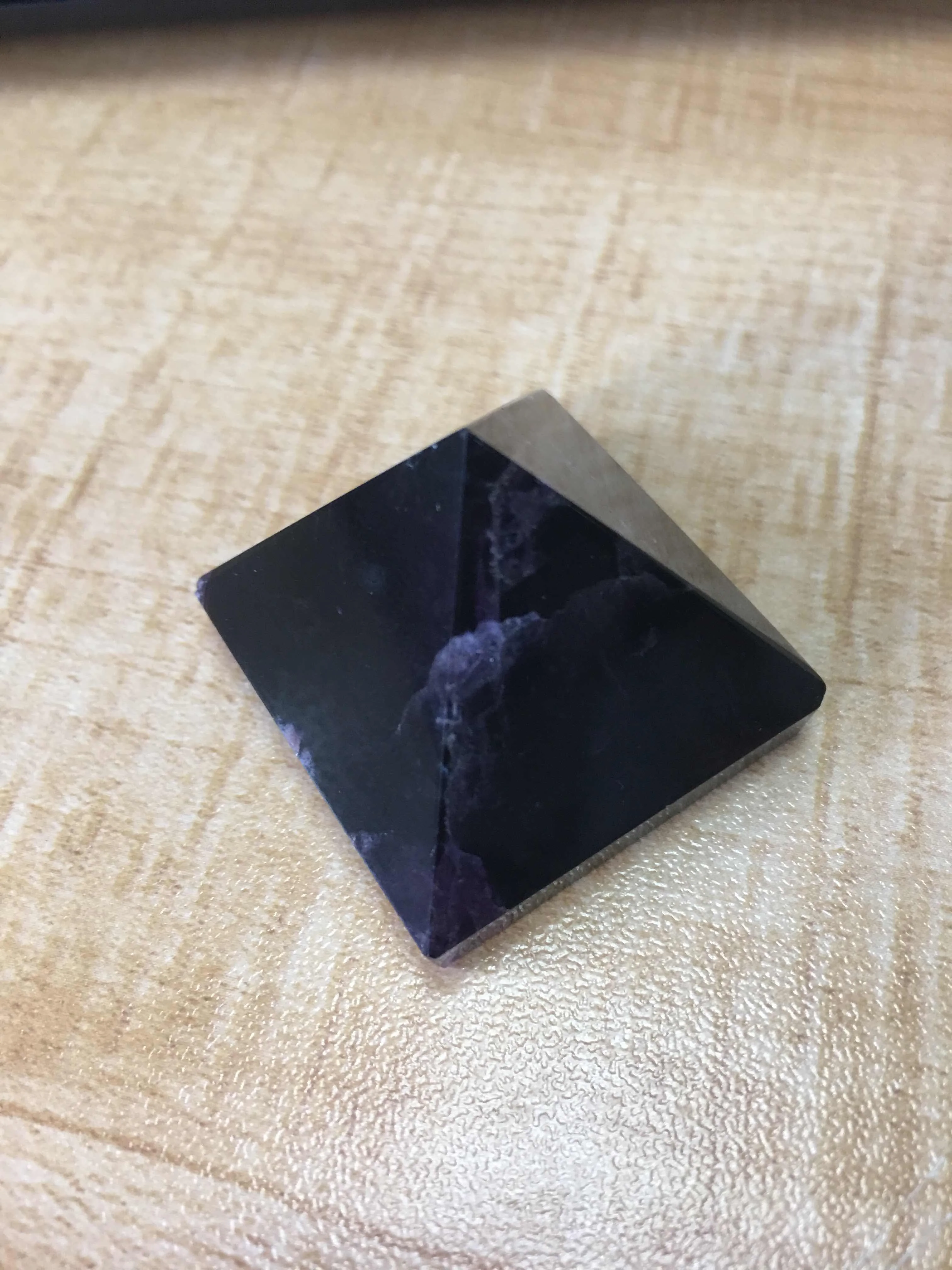Nosii натуральный фиолетовый кристалл флюорит пирамида из аметиста статуэтки украшения дома предметы интерьера