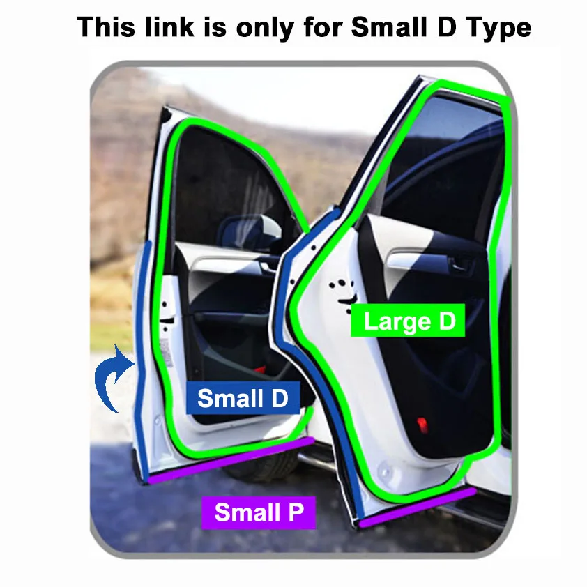 Маленький D столб Водонепроницаемый Анти-пыль уплотнительные полоски Накладка для авто окна двери края звукоизоляционные пылезащитные окружающей среды