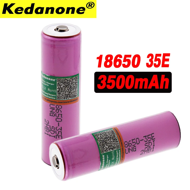 3500 мА/ч 13A разрядки INR18650 35E для samsung INR18650-35E 18650 Батарея li-ion 3 7 v аккумуляторная