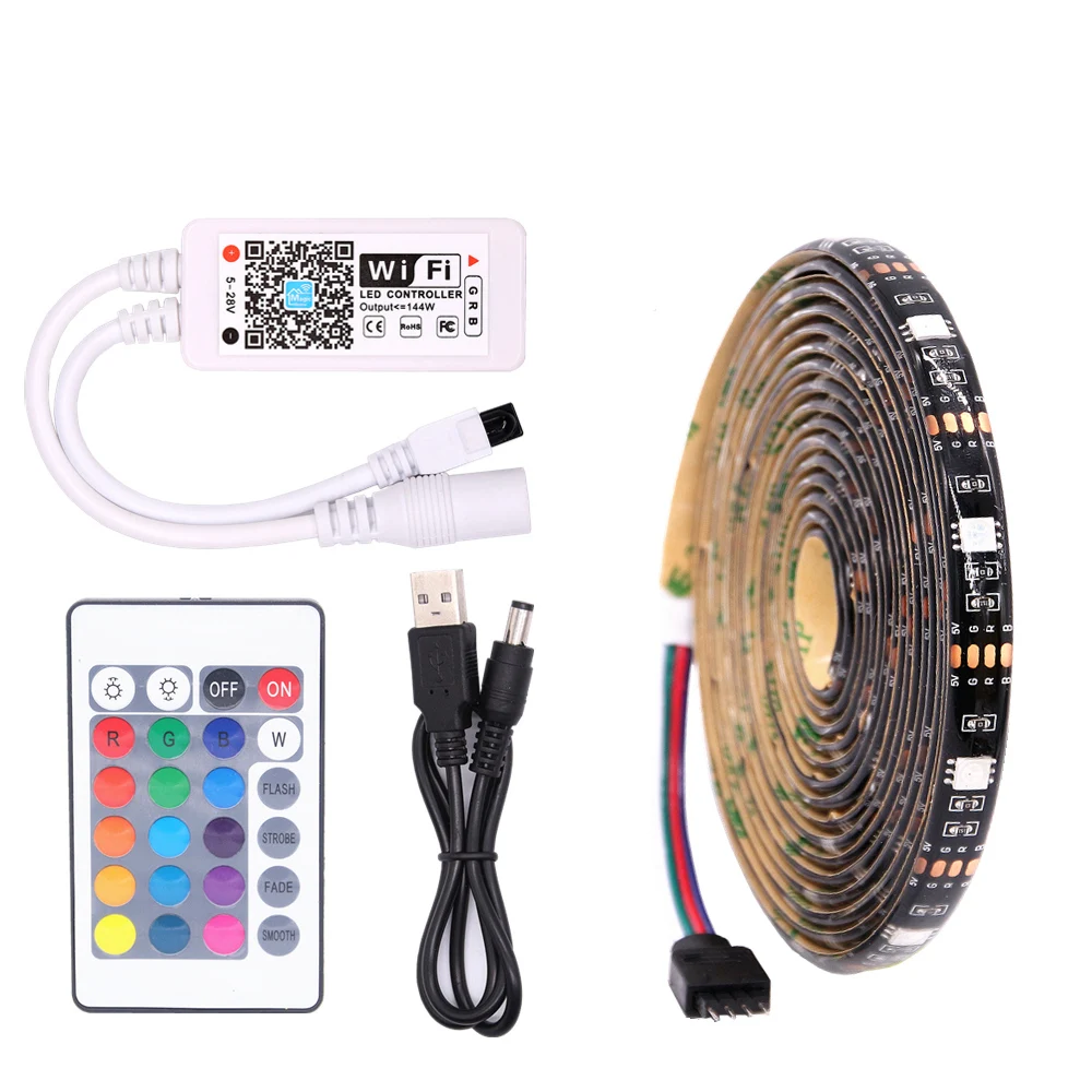 

TV Backlight RGB LED Strip 5050 Waterproof 5V USB LED Tape String Bias lighting For HDTV Screen Desktop PC LCD Monitor Decor