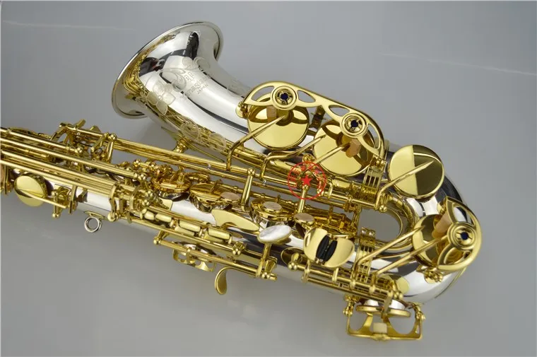 

Professional Alto Saxophone YANAGISAWA A-WO37 Silver Nickel Plated Gold Key Sax Mouthpiece With Case and Accessor
