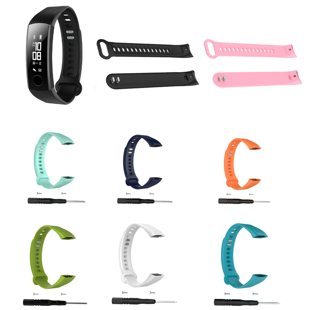 

Smart Wrist Band Strap Replacement For Huawei Honor 3 With Repair Tool Adjustable Accessory For Honor Band 3 Smart Bracelet