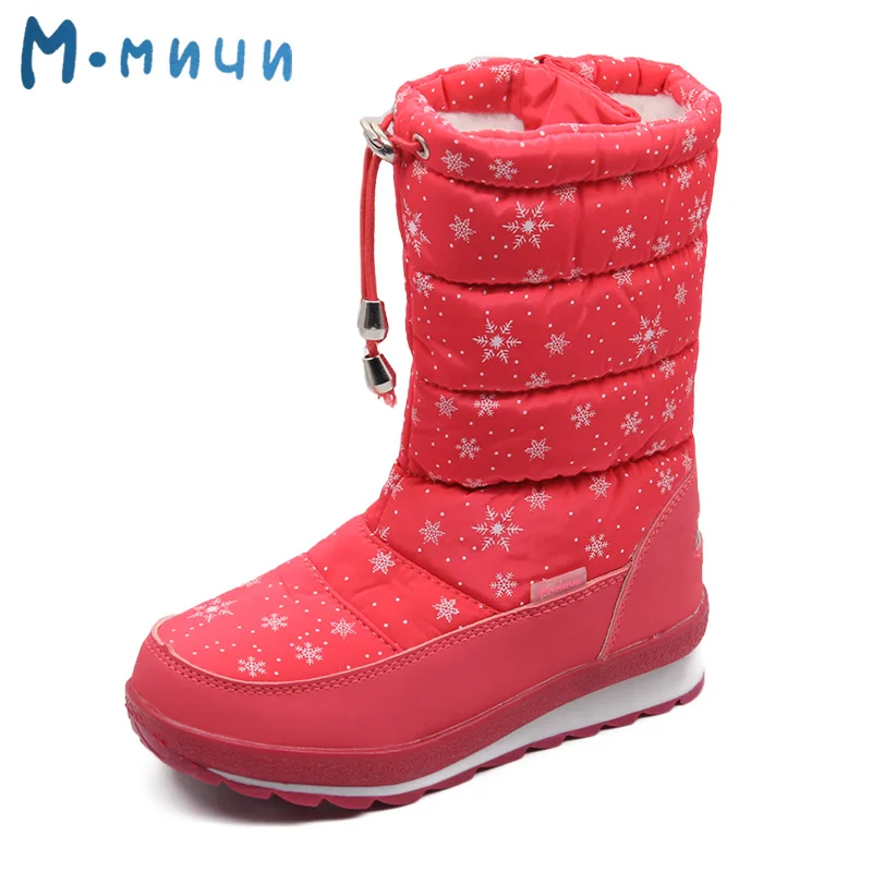 

MMNUN 2017 New Winter Shoes for Children Warm Children Winter Boots High Quality Children's Winter Shoes Children Snowshoes