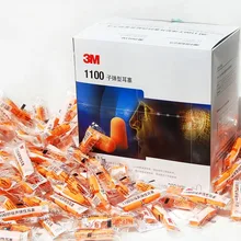 3M 1100 zatyczki do uszu w kształcie naboju z pianki anty-hałas redukujący śpiącą zatyczka do uszu pomarańczowy GM0830
