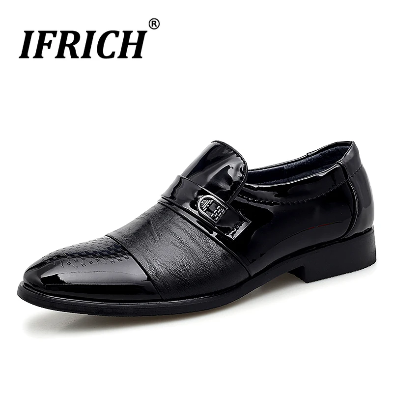 

Hot Sale Oxford Shoes Men Casual Shoes For Mens Designer Man Wedding Dress Shoes Black Lacing Slip-on Men Social Shoes