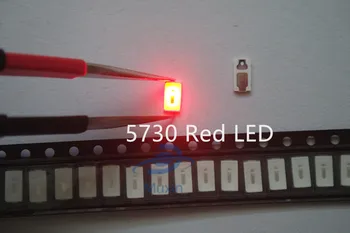 

5630/5730 SMD/SMT LED Red SMD 500pcs 5730 LED Surface Mount Red 2.0~2.6V 620-625nm Ultra Birght Led Diode Chip 5730 Red