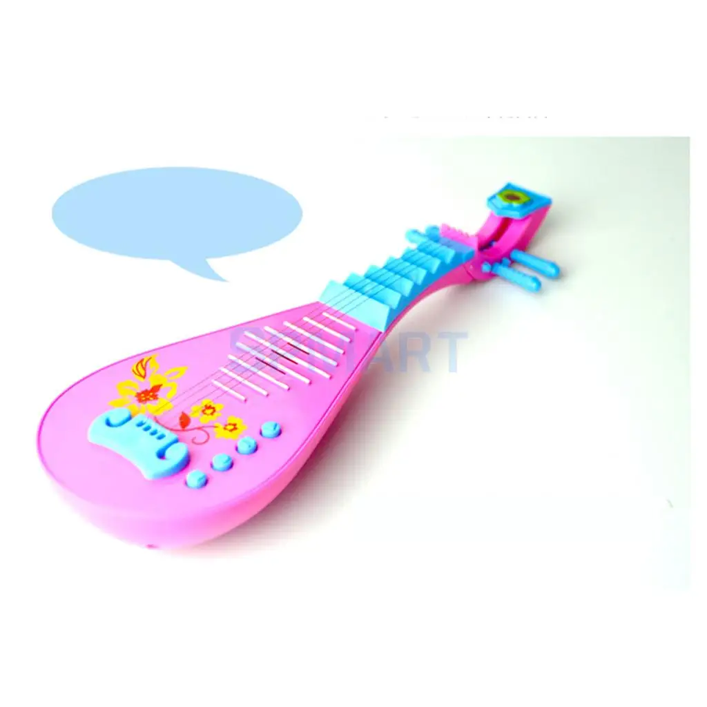 Electric Chinese Pipa Music Electric Guitar with Kids String Buttons Children Baby Musical Instruments Early Educational Toy