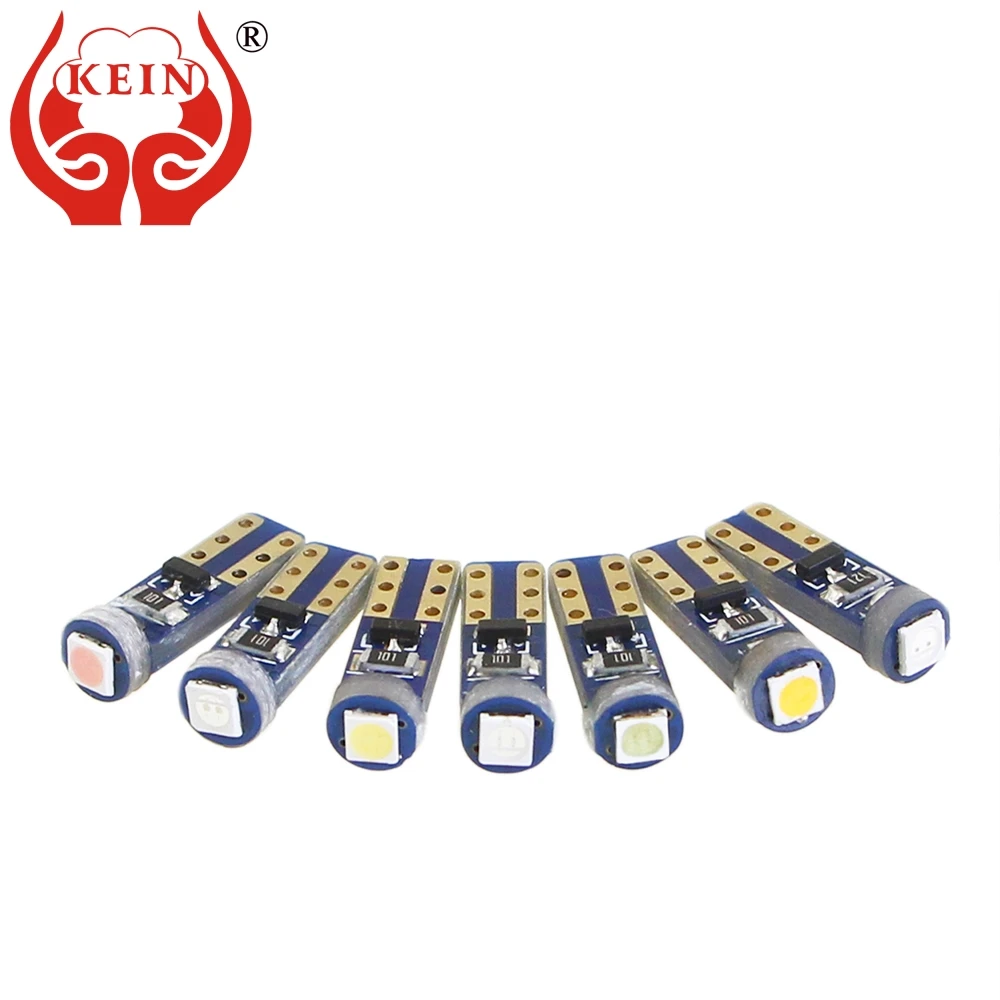 KEIN 10 шт. зеленый w3w t5 led Автомобильные Лампы 3030 приборные панели для интерьера