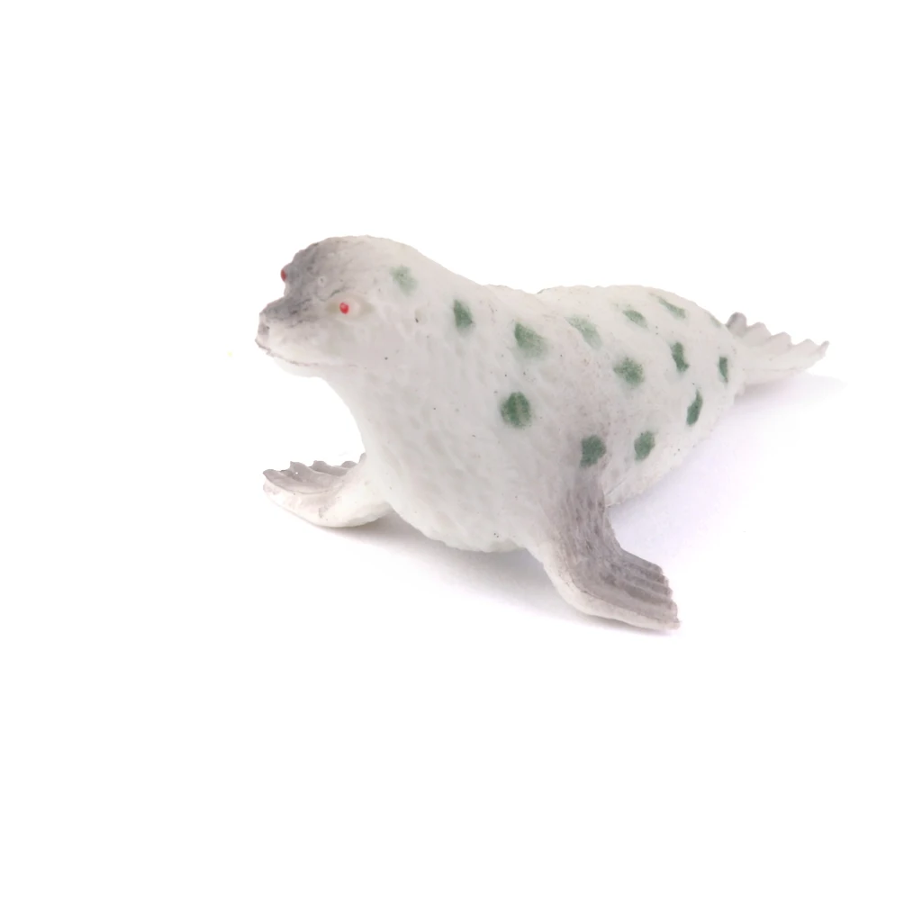 12 pcs Plastic Penguin Dolphin Ocean Animals Model Figure Sea Creature Kids Gift