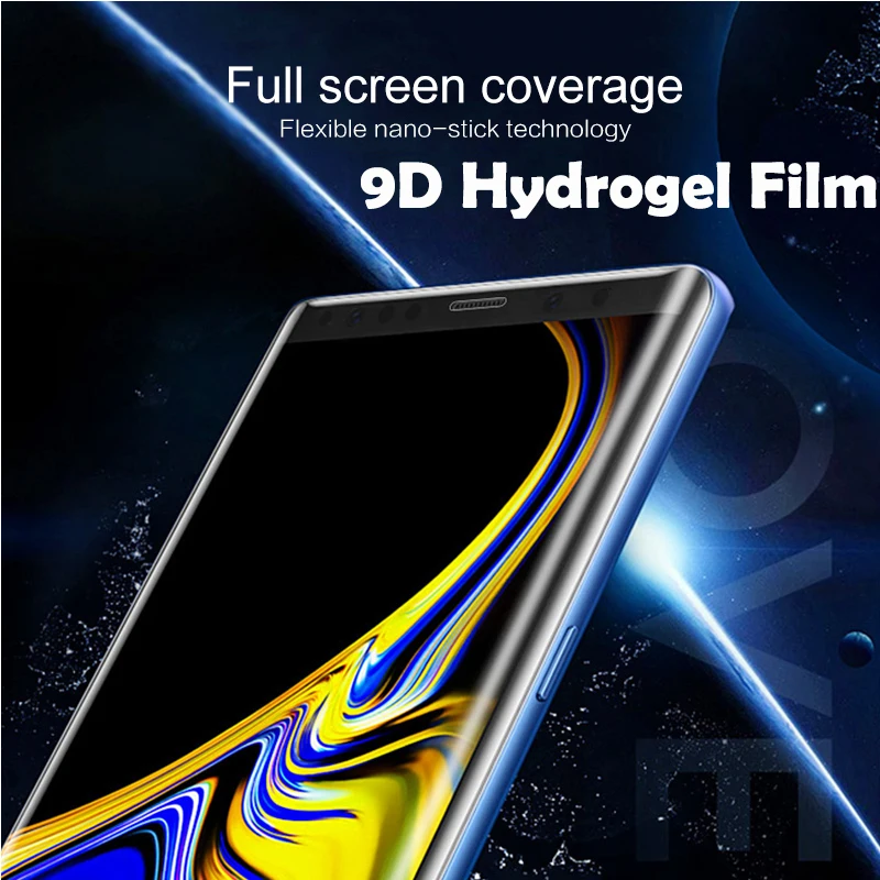 Мягкая Гидрогелевая пленка 9D с полным покрытием для Samsung Galaxy Note 8 9 S8 S9 Защита