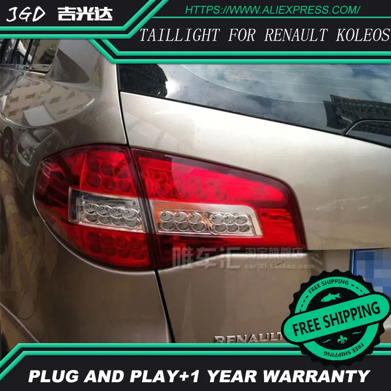 

Car Styling tail lights for Renault koleos LED Tail Lamp rear trunk lamp cover drl+signal+brake+reverse