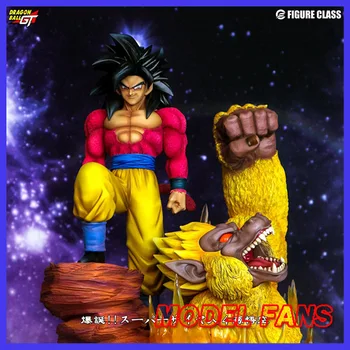 

MODEL FANS IN-STOCK Dragon Ball 40cm Super saiyan 4 sonGoku gk resin statue contain led light figure for Collection