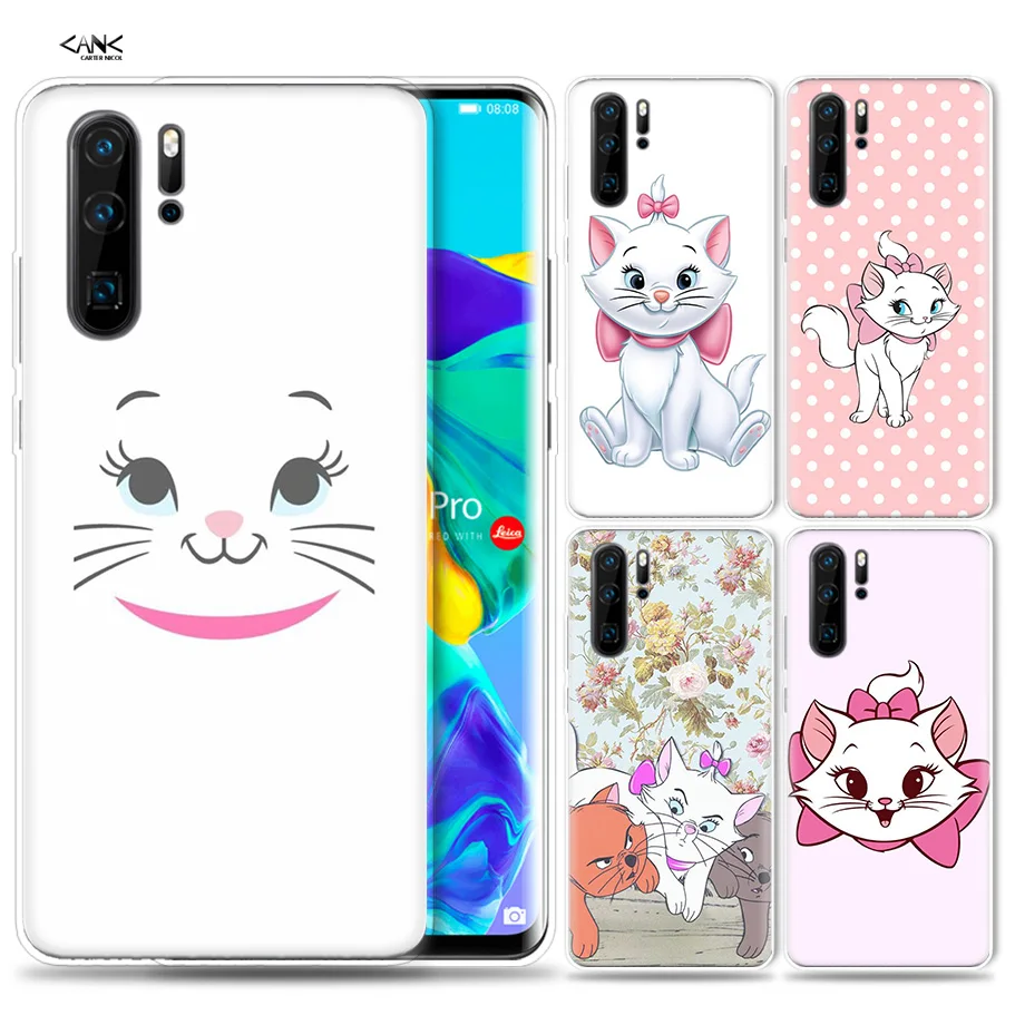 

Case for Huawei P30 P20 P10 P9 Mate 10 20 Lite Pro Mobile Cell Phone Bag P Smart Z 2019 Plus Marie Aristocats P8 P30Pro P20lite