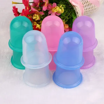 

2Pcs Anti Cellulite Vacuum Silicone Massage Cupping Cups Small Massage Cups Body Care 3JU12