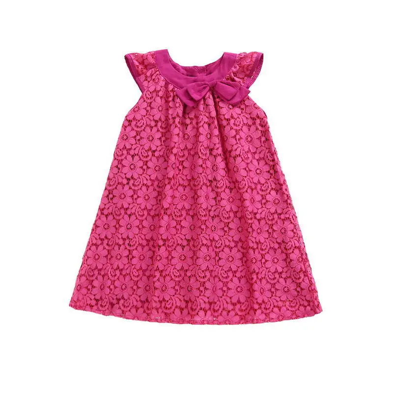 LILIGIRL Summer Lace Girls Cotton Dress Baby Girls Casual Dresses