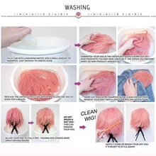 Парики из искусственных волос без шапочки-основы длиный коричневый парик из натуральных волос для Косплей 666