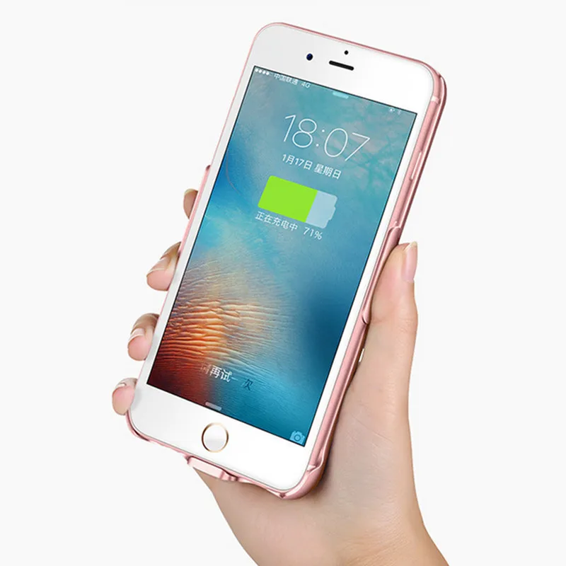 

4.7 5.5 inches 10000mAh Wireless Back Clip Battery Charger Power Bank Case Phone Holder For apple iPhone 6 6s 7 6plus i6s 7 plus