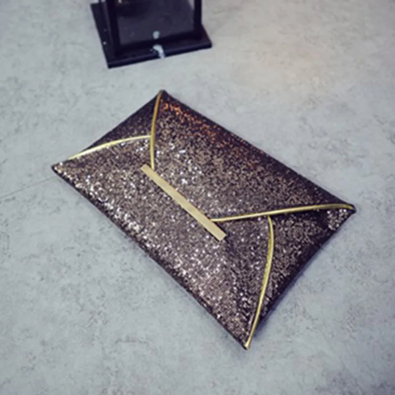 Women Clutch Bag Glitter Sequin Evening Party Bags Female Tote Messenger Bags Ladies Envelope Handbag For Shopping Phone SS0422 (4)