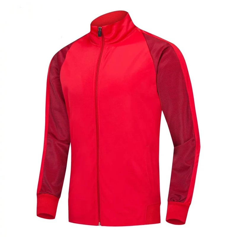 Мужская куртка для бега, дышащее пальто, для спорта на открытом воздухе, для пеших прогулок, для футбола, для тренировок, для спортзала, для футбола, на молнии, куртки - Цвет: 6803 Red
