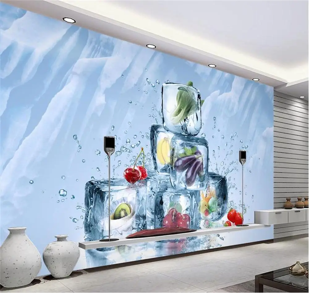 

3D wallpaper ceiling/custom photo wall paper/Summer ice fruits and vegetables/Bedroom/KTV/Hotel/bar/living room